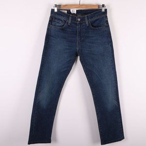 LEVI'S 513 Dark Blue Slim Straight Jeans NWT